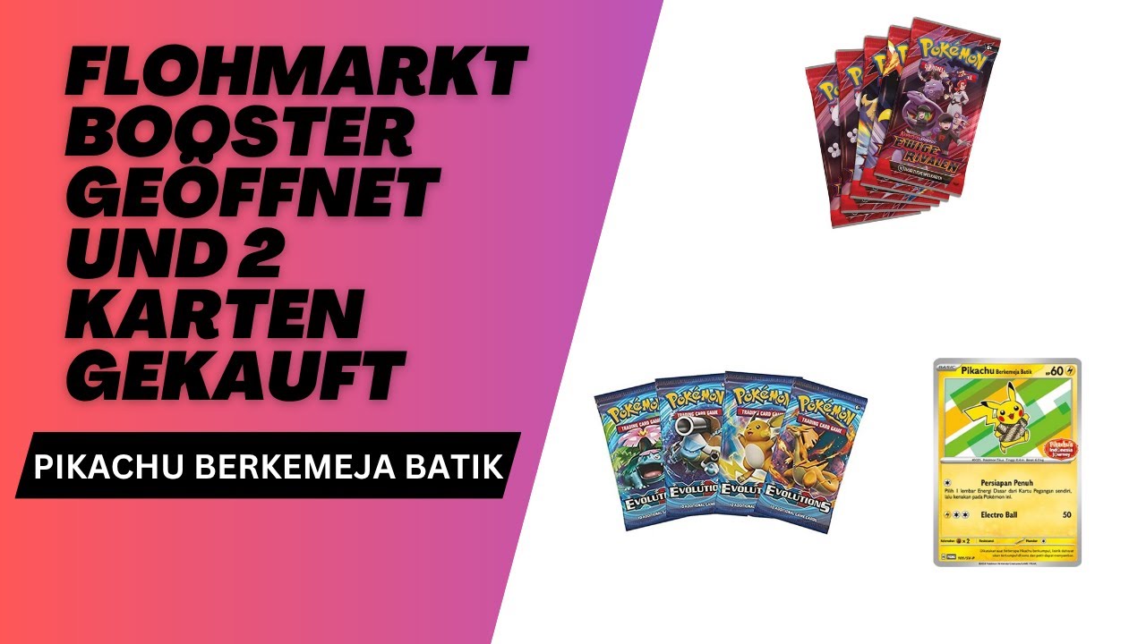 Wir haben auf dem Flohmarkt diese Booster gekauft und geöffnet!