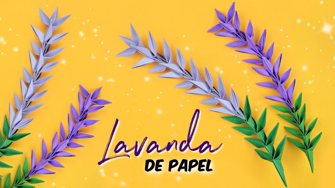 Lavanda de Papel🌿Paper Lavender Flowers