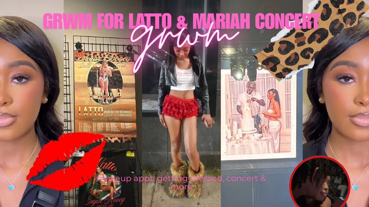 GRWM FOR LATTO & MARIAH CONCERT : makeup apt, outfit, getting ready, concert & more!