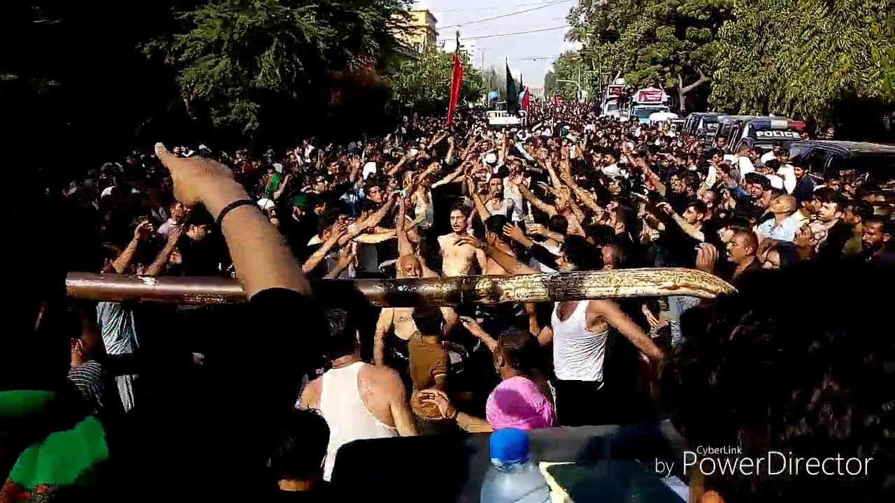 Ana Minal Hussain a.s Se Yeh Baat Aashkaar Hai. Karachi.Ashura Juloos. Noha Khawan Arif Mehtab.