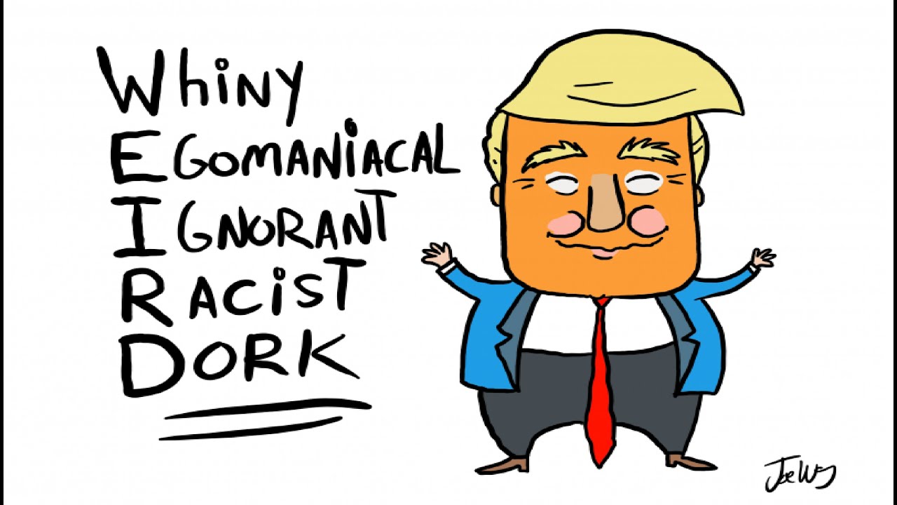 OCTOBER 17 Funny American Political Cartoon - Breaking News - US Politic Caricature - Trump Satire