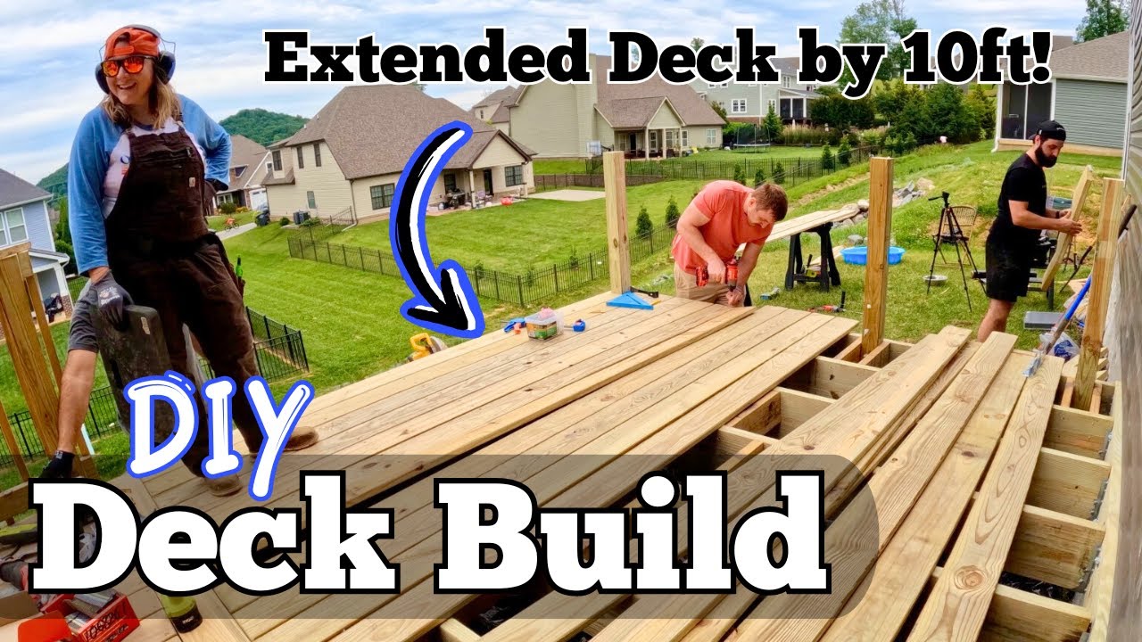 DIY Deck Build | Adding On To An Existing Deck