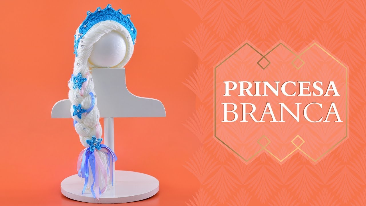 PRINCESA BRANCA - PERUCA DE FIO INFANTIL
