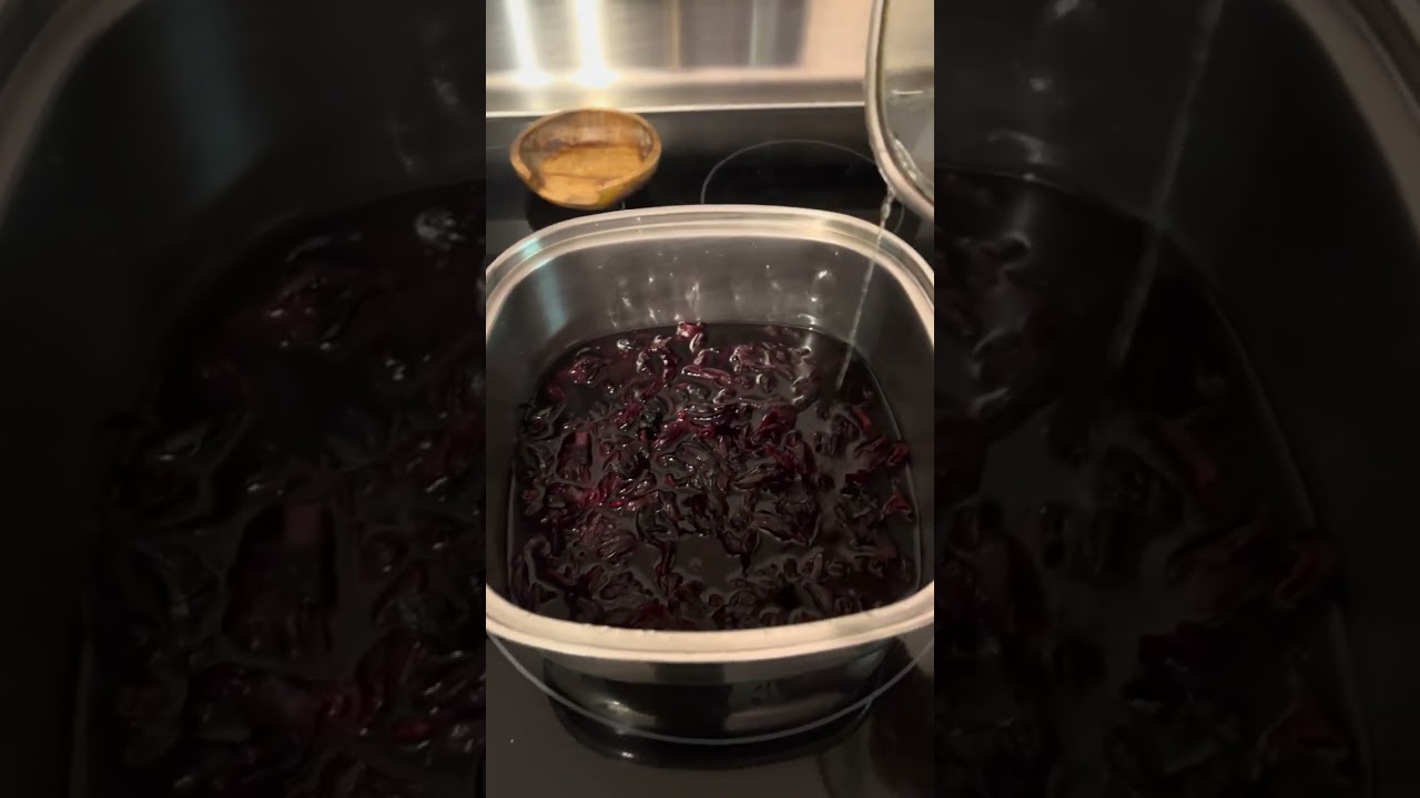 Agua de flor de Jamaica