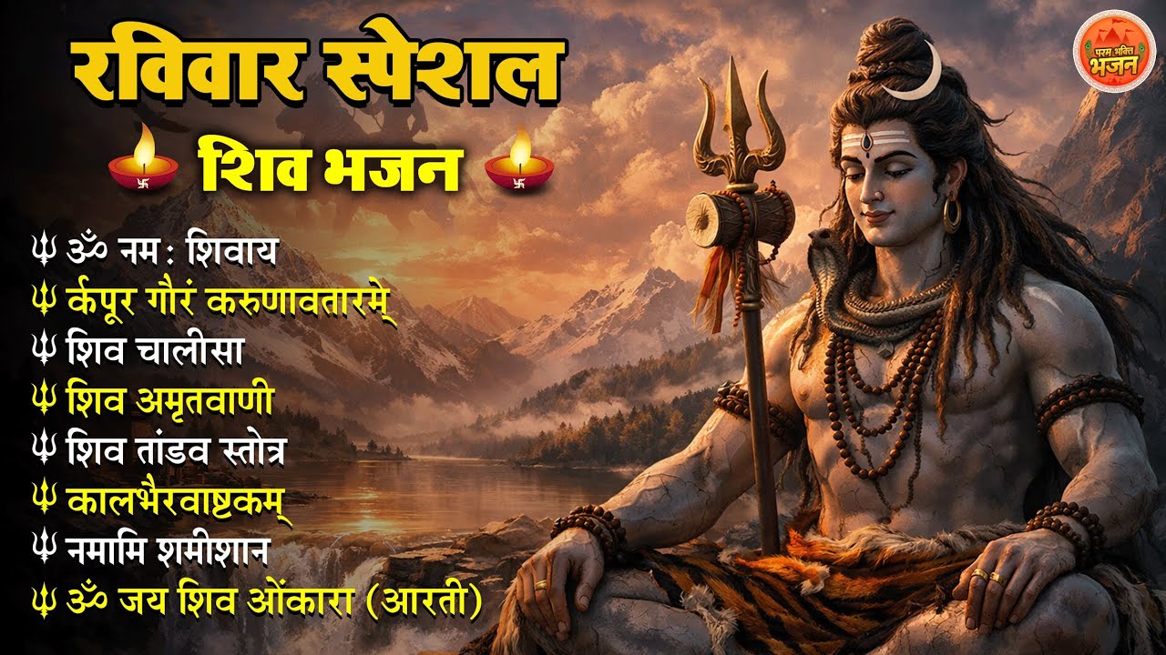 Non Stop Shiv Bhajan | Shiv Songs | रविवार भजन | Bhakti Song | शिव चालीसा | भक्ति भजन