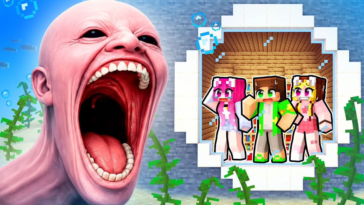 Am CONSTRUIT o BAZA Secreta sub APA sa ne ASCUNDEM de *MONSTRUL CAP DE OM*...