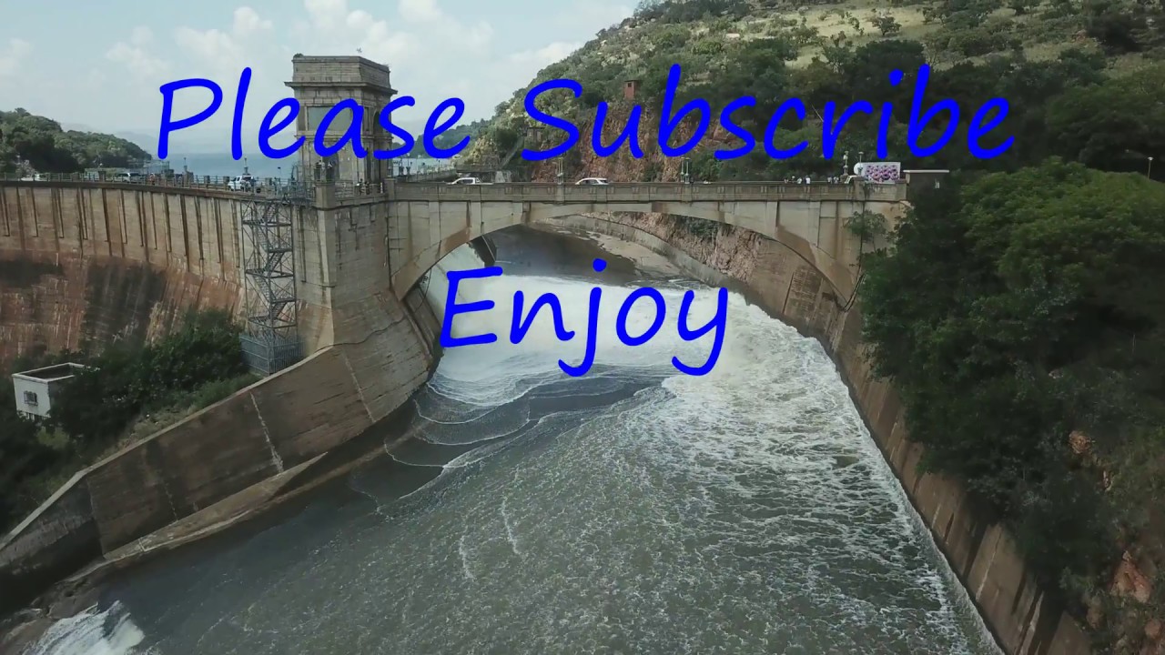 Hartbeesport Dam Flood Open Sluice gates 24 03 2018 Mavic Pro