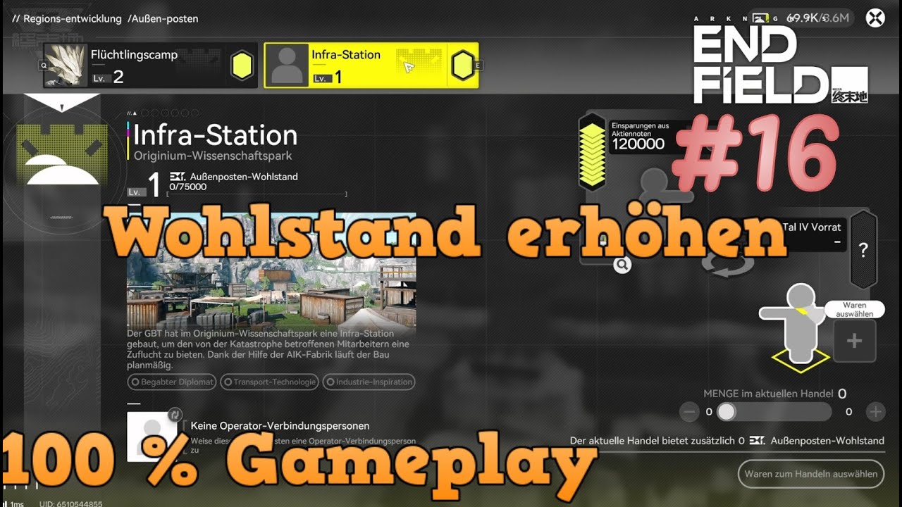 Arknights: Endfield #16: Produktion automatisieren und Außenposten Wohlstand erhöhen: Infra-Station