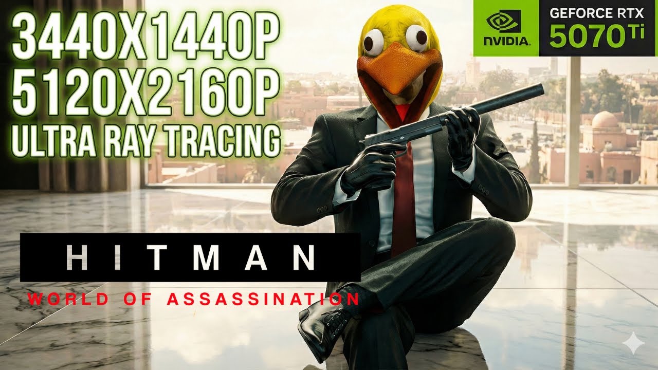 Hitman 3 RTX 5070 Ti Benchmark | 5120x2160p & 3440x1440p (Ultra Ray Tracing + DLSS)