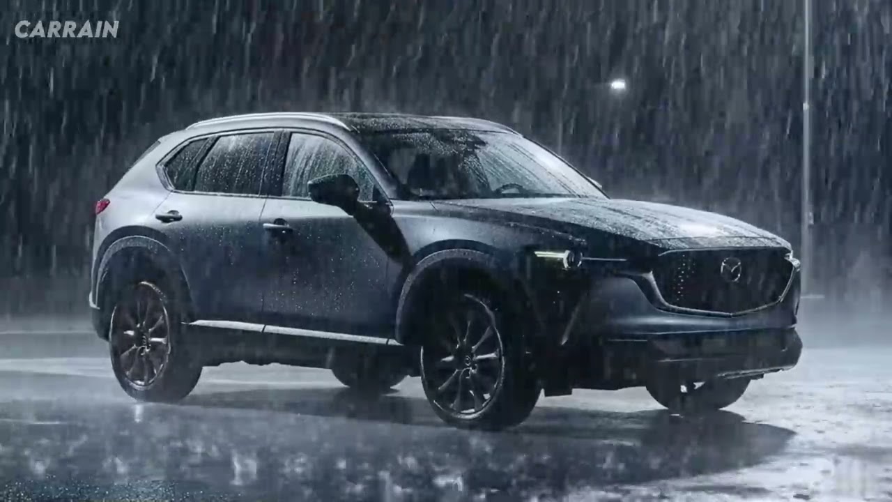Can’t Sleep? Relax with Rain Sounds Inside a Mazda CX-70 SUV at Night