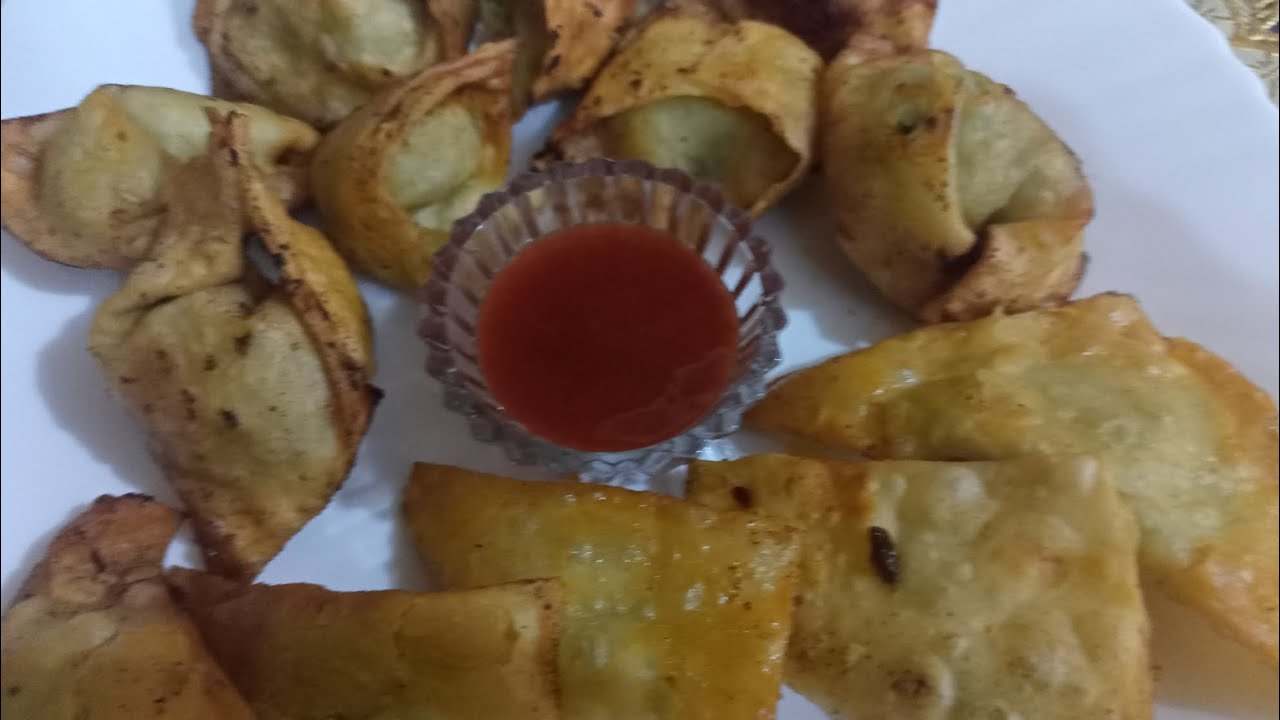Wonton Recipe | Quick And Easy Recipe | One bite mini wonton recipe by Esha k kitchen