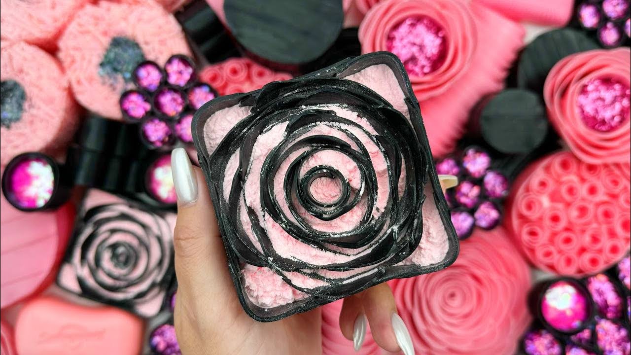 @AllaAsmr Compilation set★ASMR SOAP★Crushing soap★Cutting soap cubes★FOAM&GLITTER&STARCH★​⁠