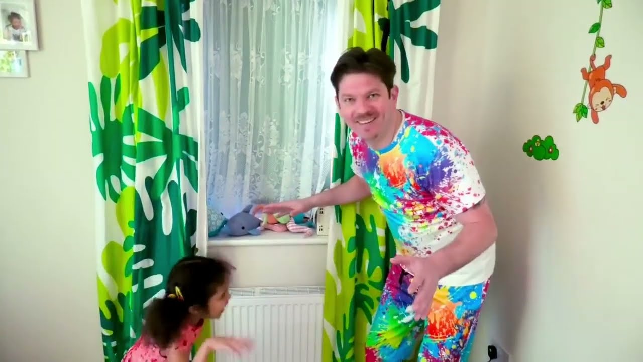 Anabelle copies dad all day