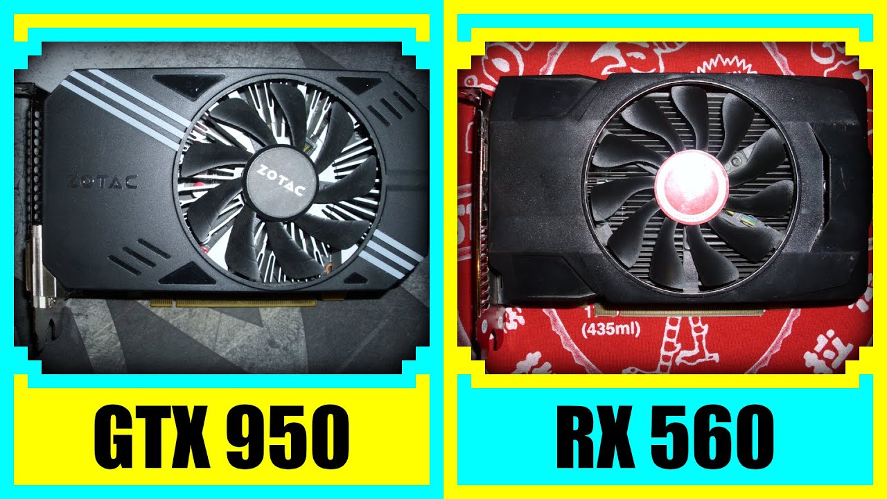GTX 950 vs RX 560 in 2022