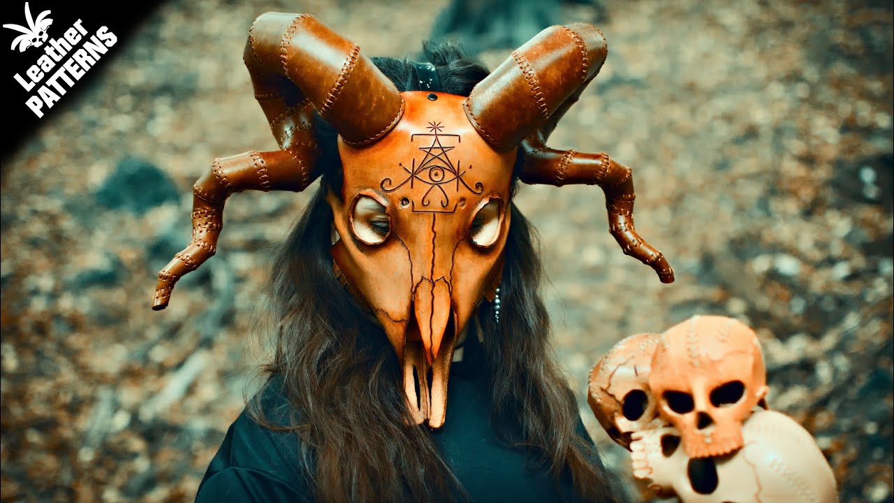 How to make a leather Pagan skull mask