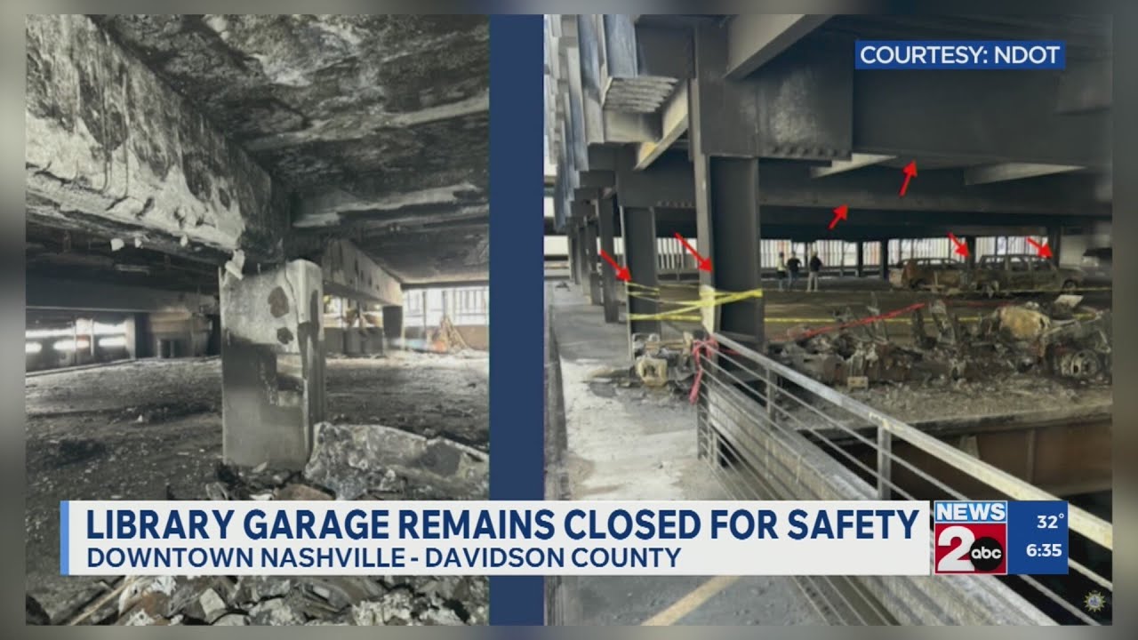 Downtown Nashville, TN library garage remains closed for safety