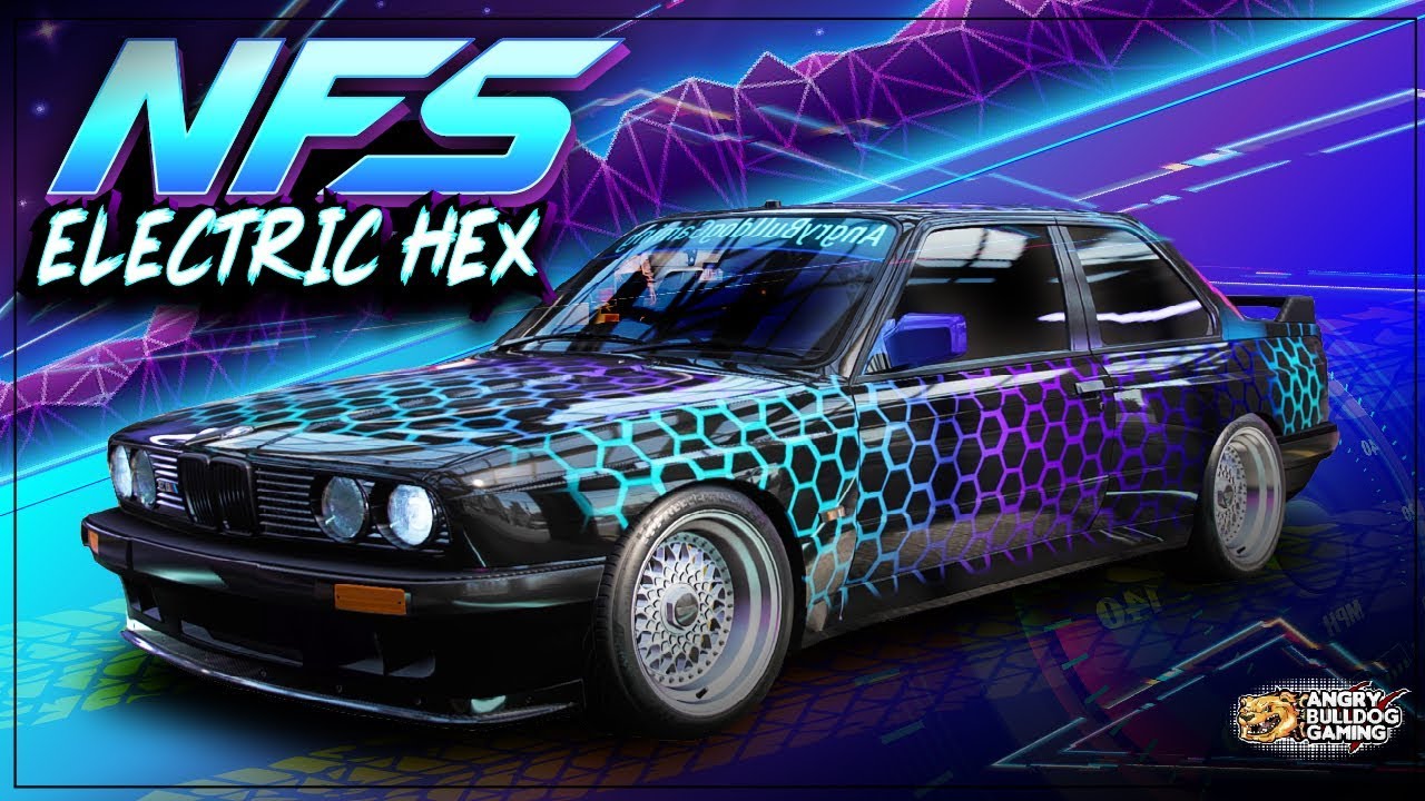 NFS-HEAT ELECTRIC HEX WRAP TUTORIAL │LIVERY CAR WRAPS│ M3 Evolution ll '88 BMW