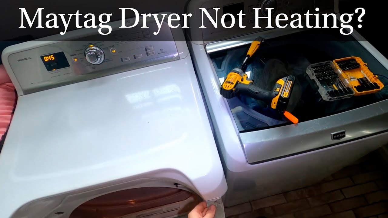 Maytag Bravos Dryer Not Heating Diagnosis and Repair.