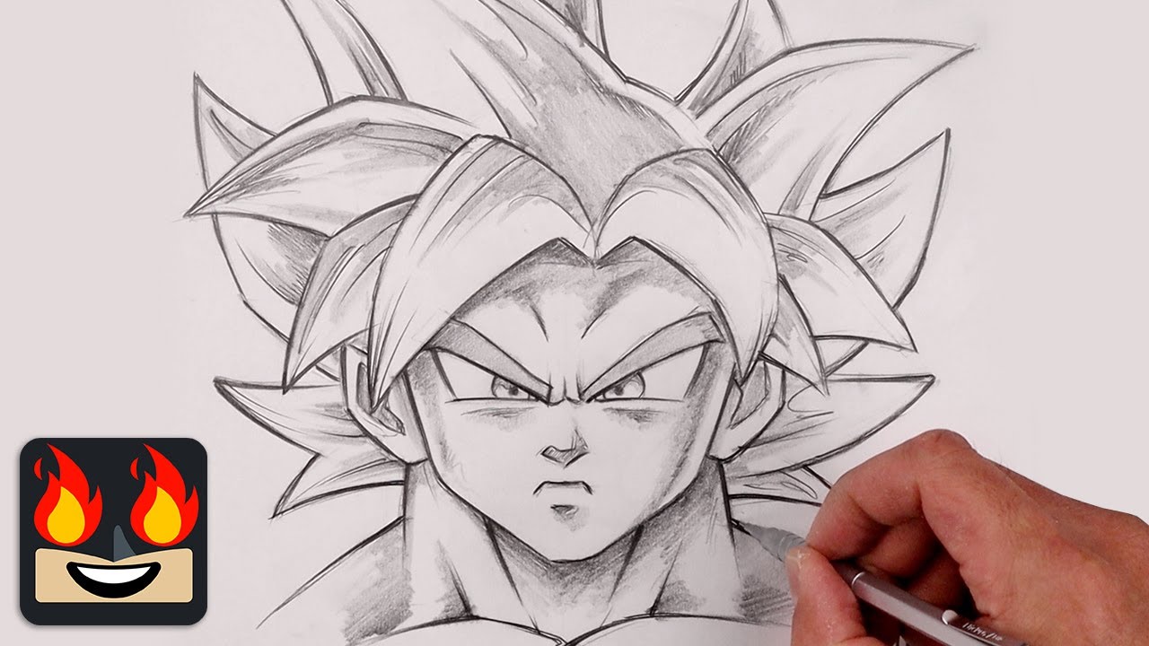 How To Draw Ultra Instinct Goku | Dragon Ball