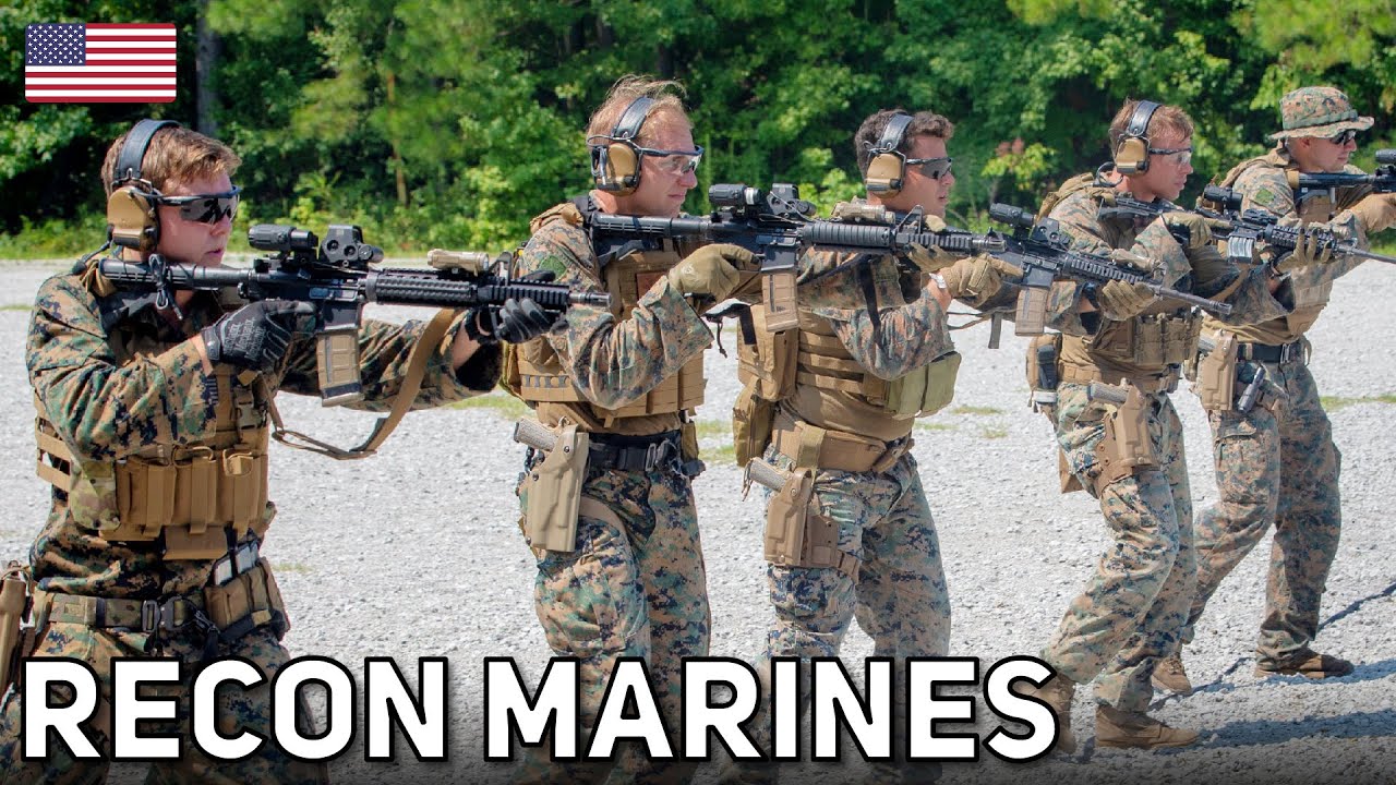 U.S. Recon Marines | Close-Quarter Training with M4 Carbine & M45 1911 A1