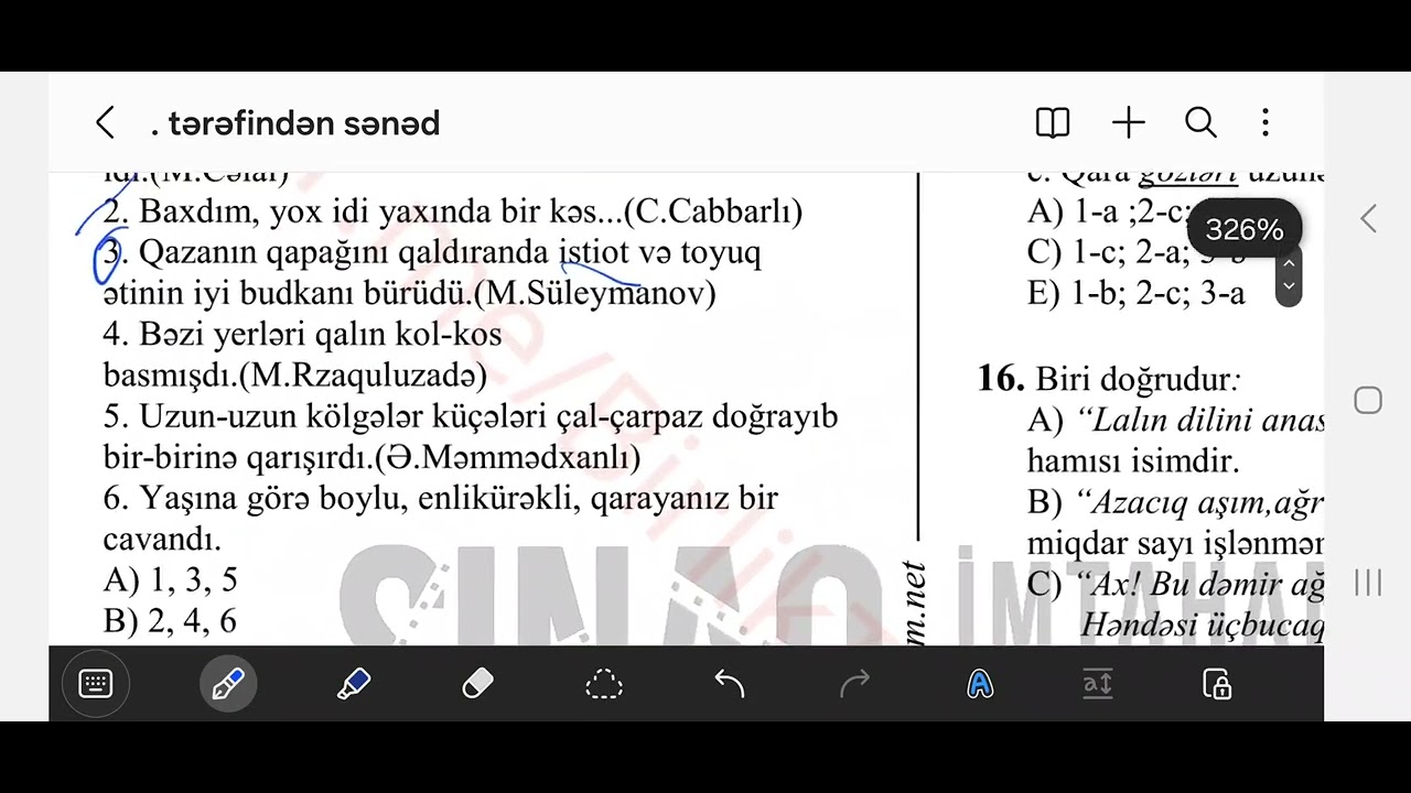 Hədəf blok sınağı MQT 2. Azərbaycan dili 10-cu sinif.Qrup fənləri.