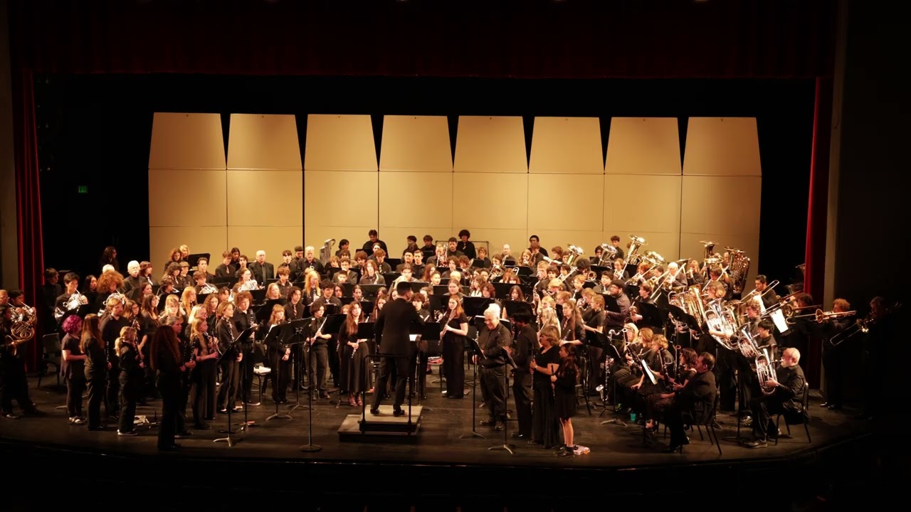 Mass Performance, All Band Combined at Spring Exchange Concert in Cabrillo College