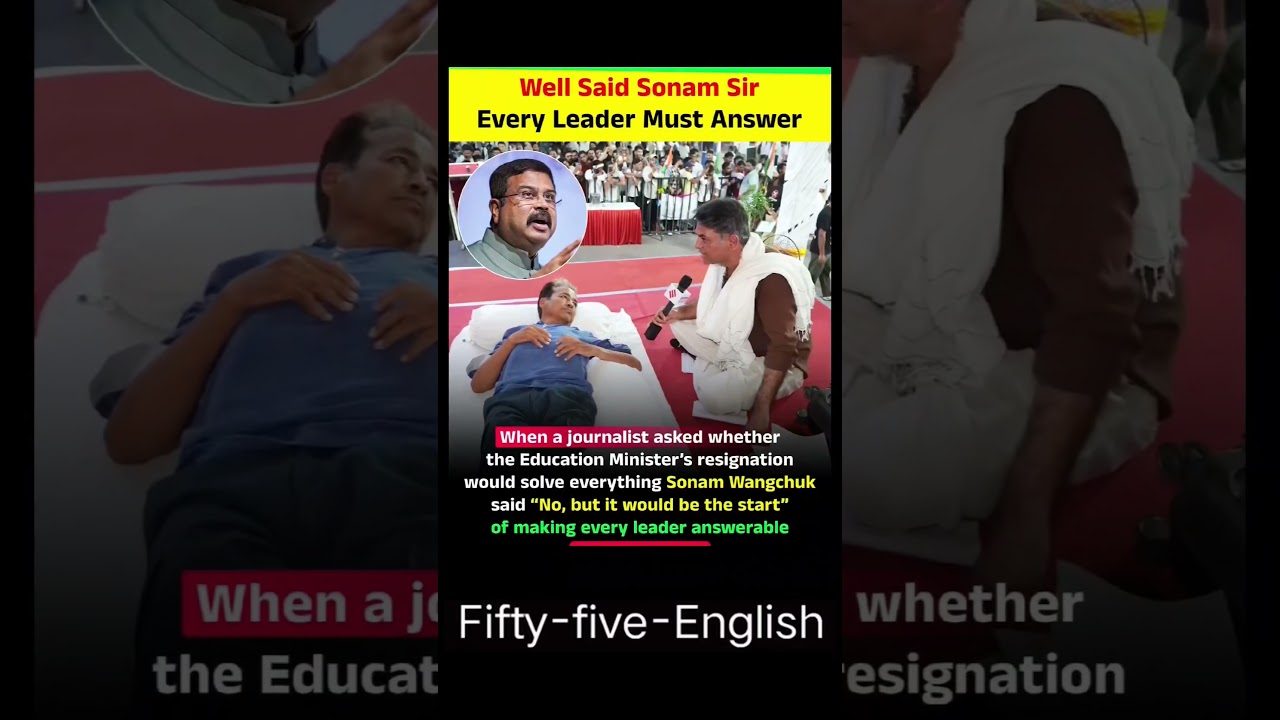 #Well Said Sonam SirEvery Leader Must Answer#news#viral