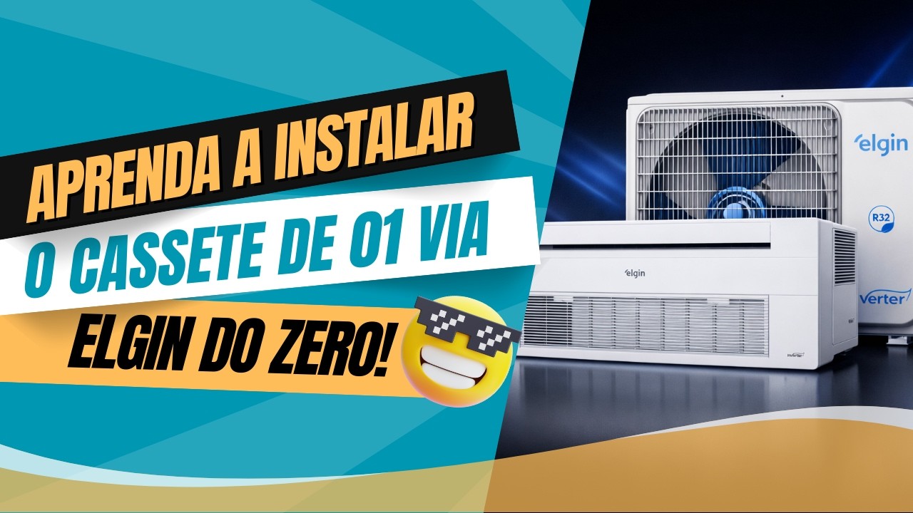 INSTALAÇÃO DE CASSETE 1 VIA – PASSO A PASSO COMPLETO