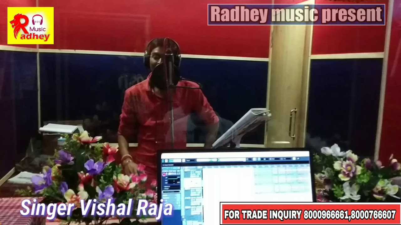 Live Recording Radhey music studio Singer Vishal Raja