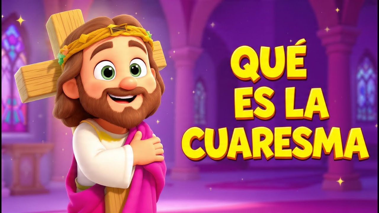 ¿Qué es la CUARESMA? (ANIMADO PARA NIÑOS) 💜 | PequeFe