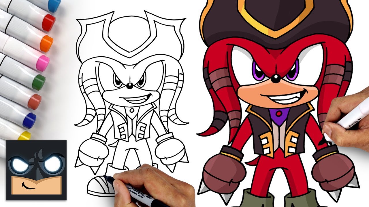 How To Draw Knuckles the Dread | Sonic Prime
