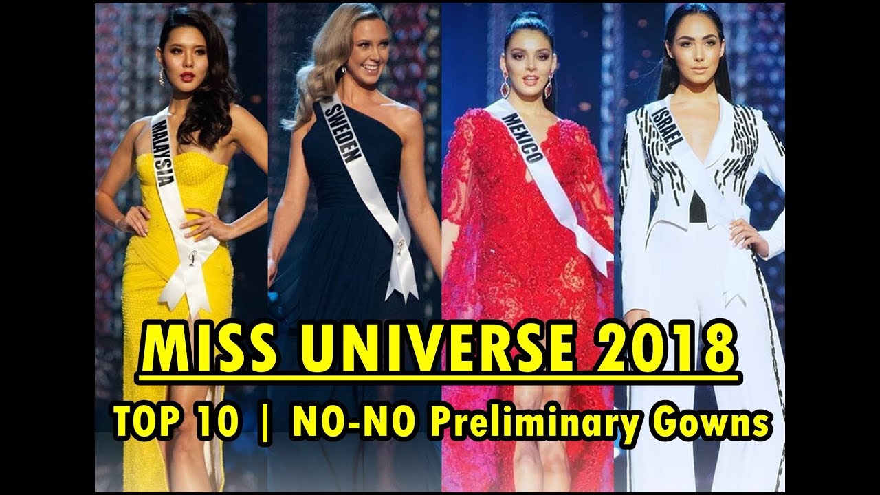 Miss Universe 2018 | Top 10 'NO-NO' Preliminary Gowns