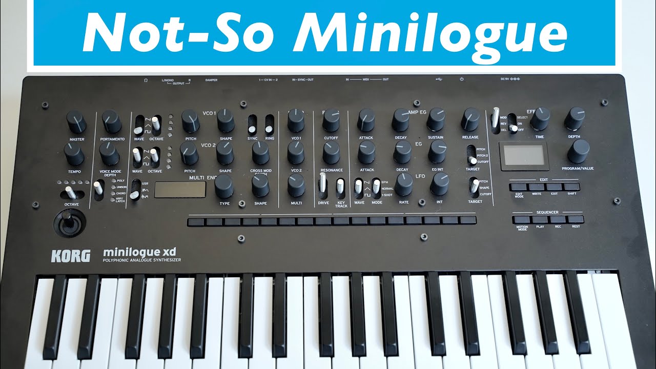 Korg Minilogue XD — мой новый любимый синтезатор (на данный момент)