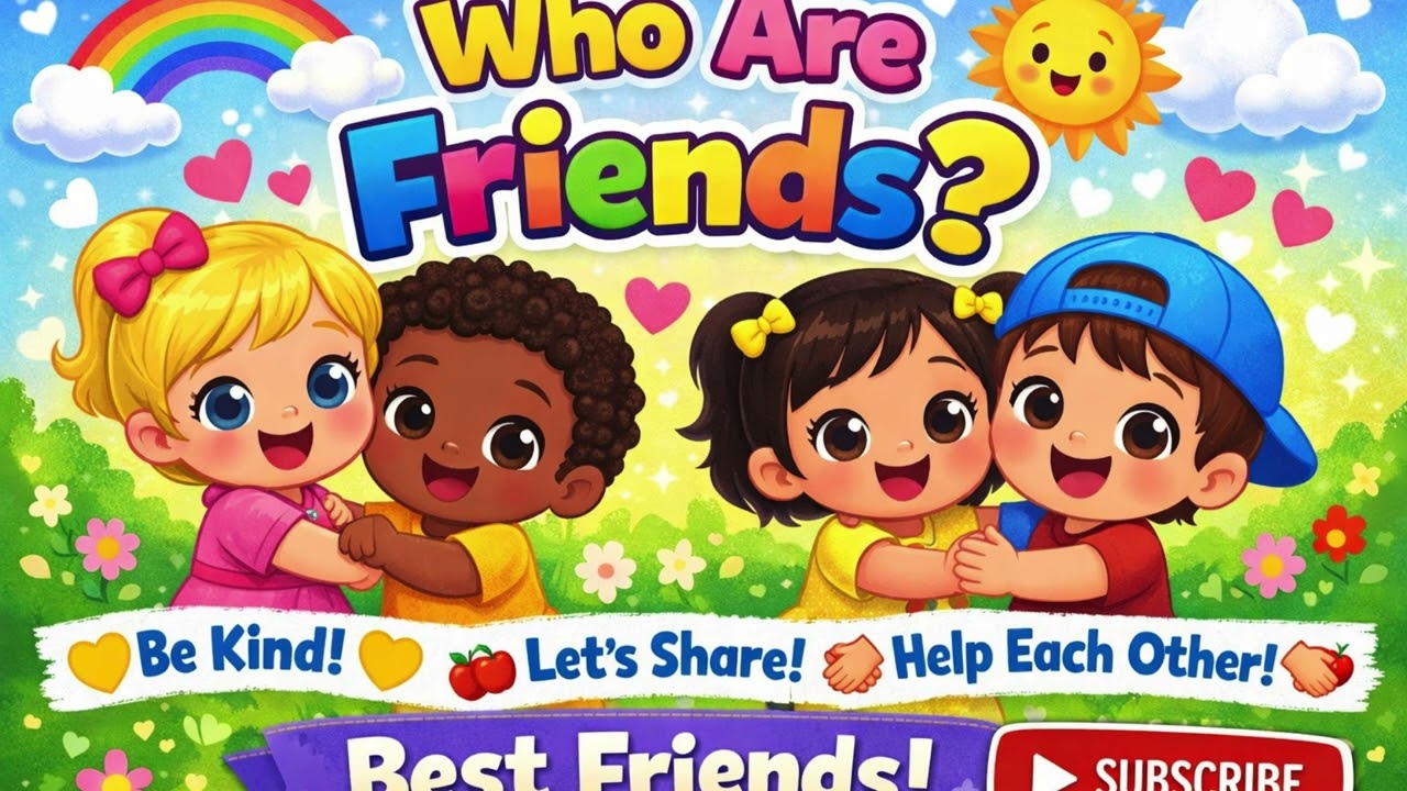 Best Friend Song for Kids 2026 | Be Kind & Share | Baby Learning Song