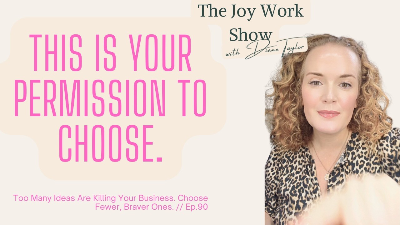 Too Many Ideas Are Killing Your Business. Choose Fewer, Braver Ones. // Ep.90