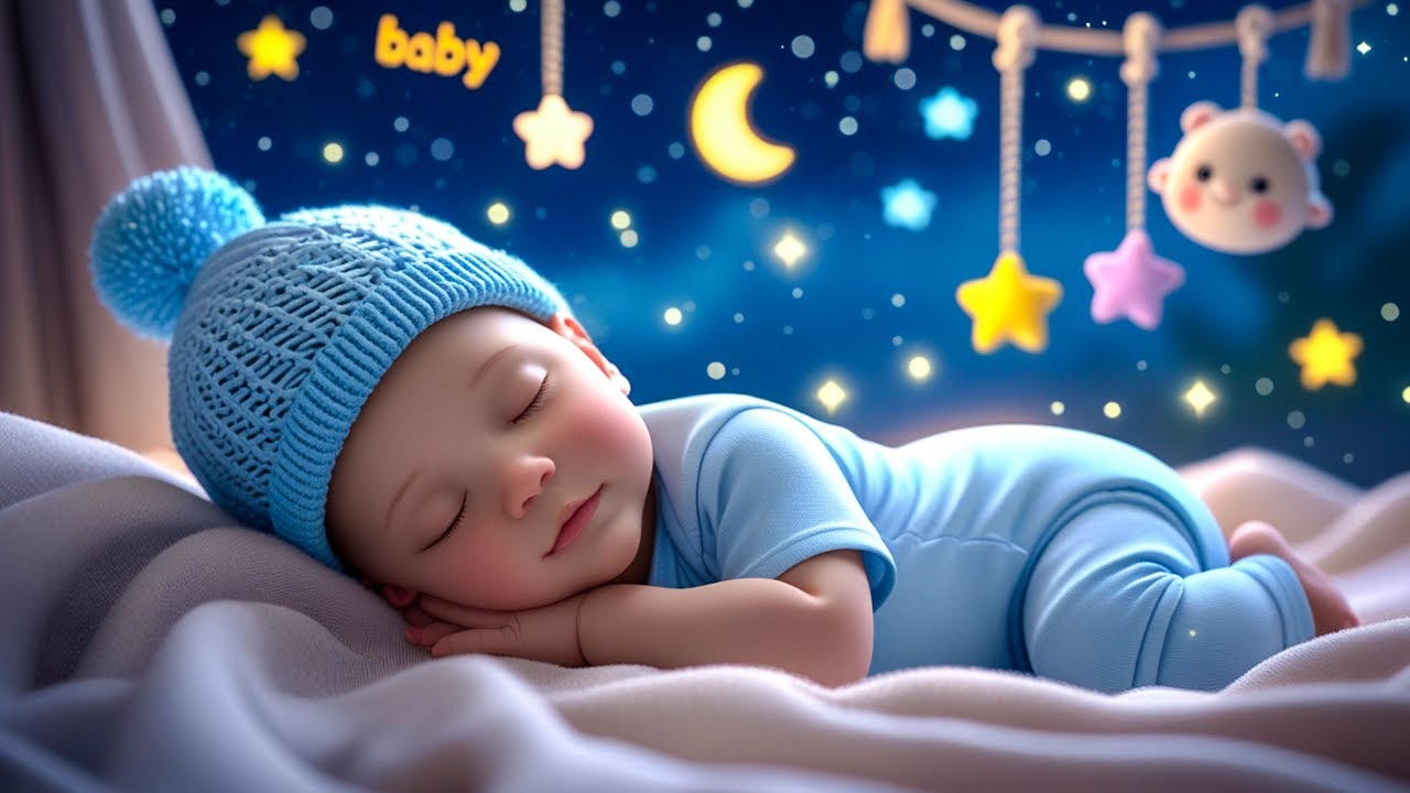 Baby Sleep Music 🎵 Mozart & Brahms Lullaby 🌙 Calming Music for Deep, Peaceful Baby Sleep