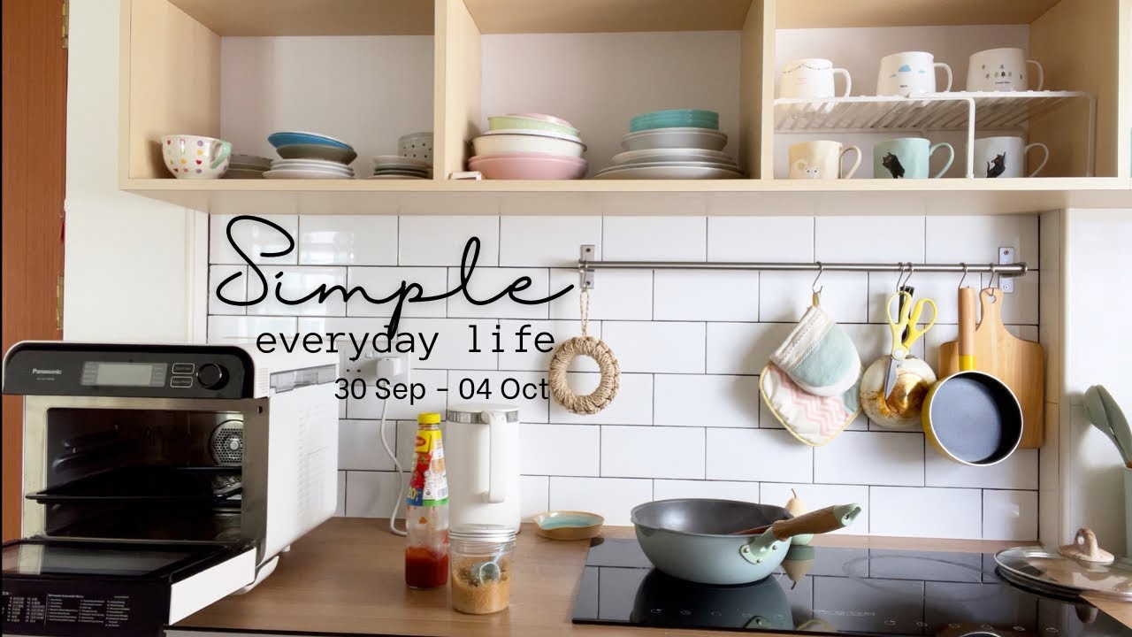 Simple everyday life: Daily vlog - MUJI Mushroom Risotto, Almond meal cookies, Tomato & egg 番茄炒蛋