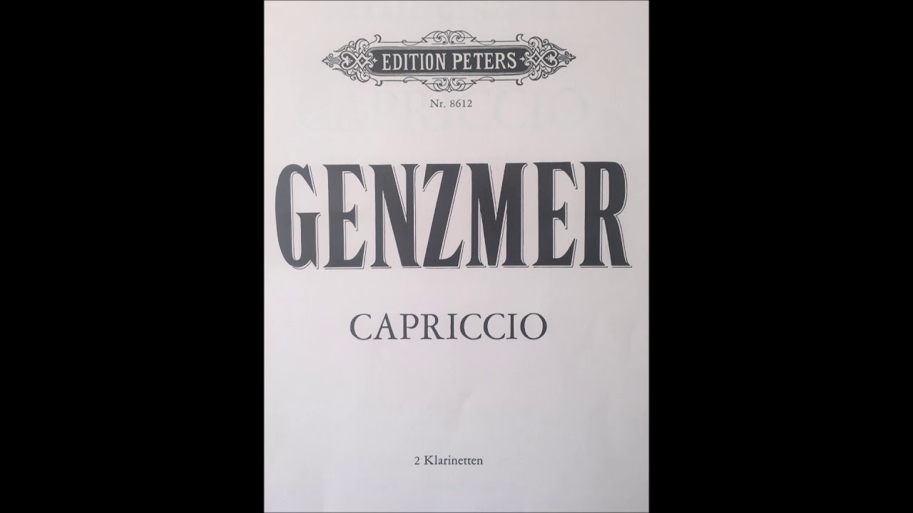 Harald Genzmer - CAPRICCIO for two clarinets