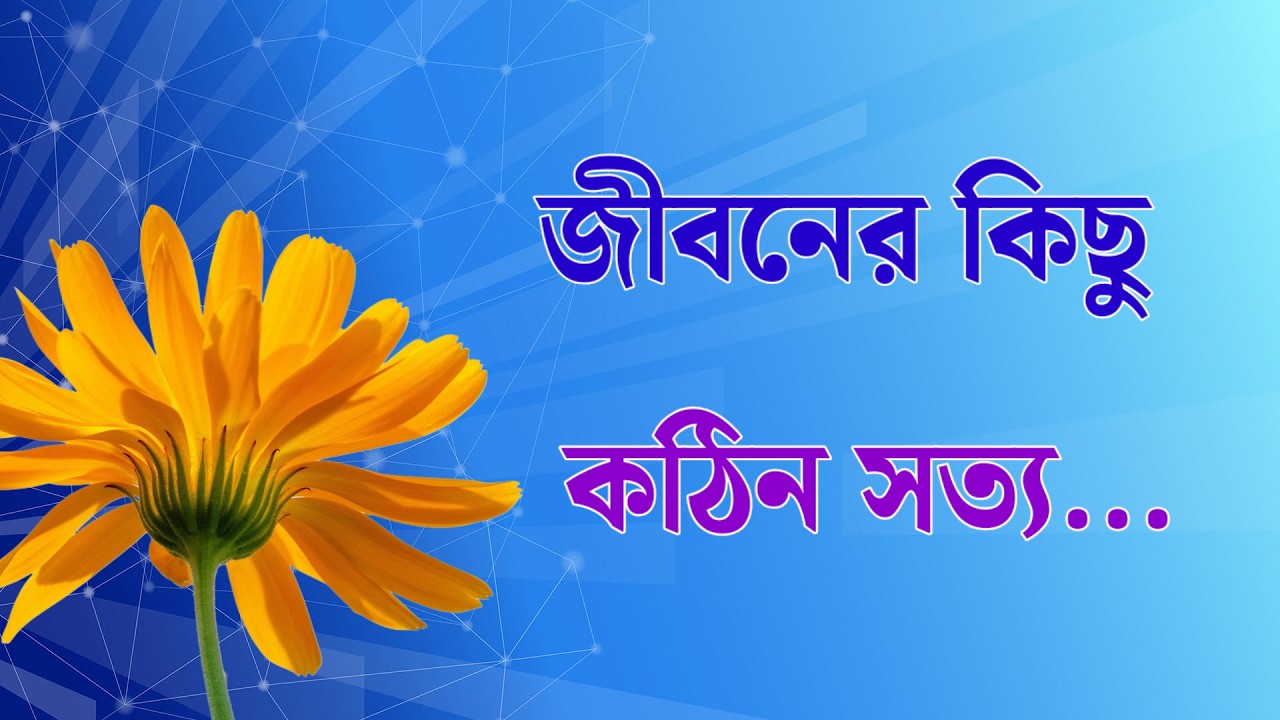 জীবনের কিছু কঠিন সত্য | Some hard truths of life