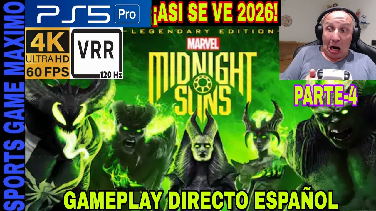 2026 4K/60FPS - MARVEL'S MIDNIGHT SUNS - EDICION LEGENDARIA, PARTE-4 (PS5 PRO) GAMEPLAY ESPAÑOL