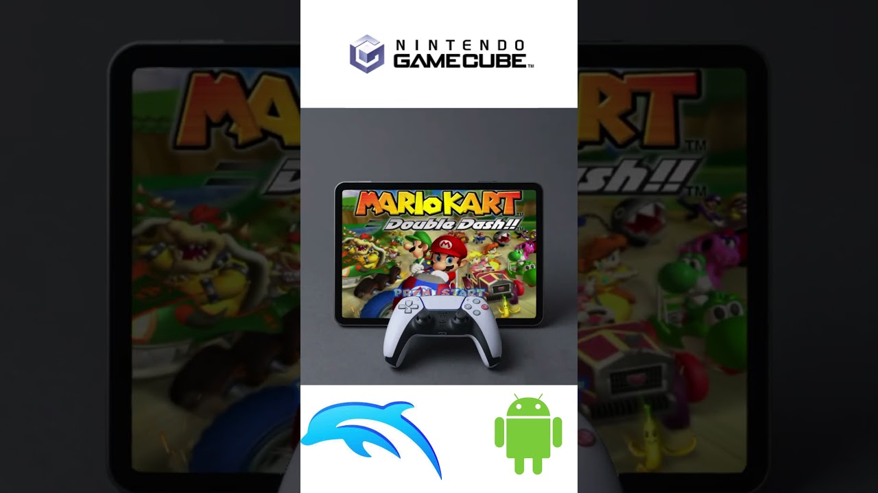 Unbelievable! Play GameCube on Android Tablet with DualSense 😱 | Mario Kart DD via Dolphin Emulator