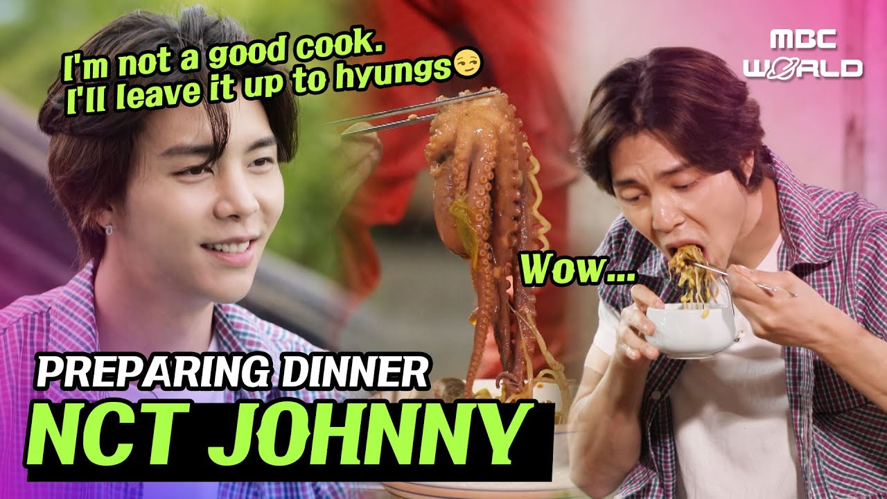 [SUB] NCT Johnny's Korean Food Challenge🔥 #NCT #JOHNNY