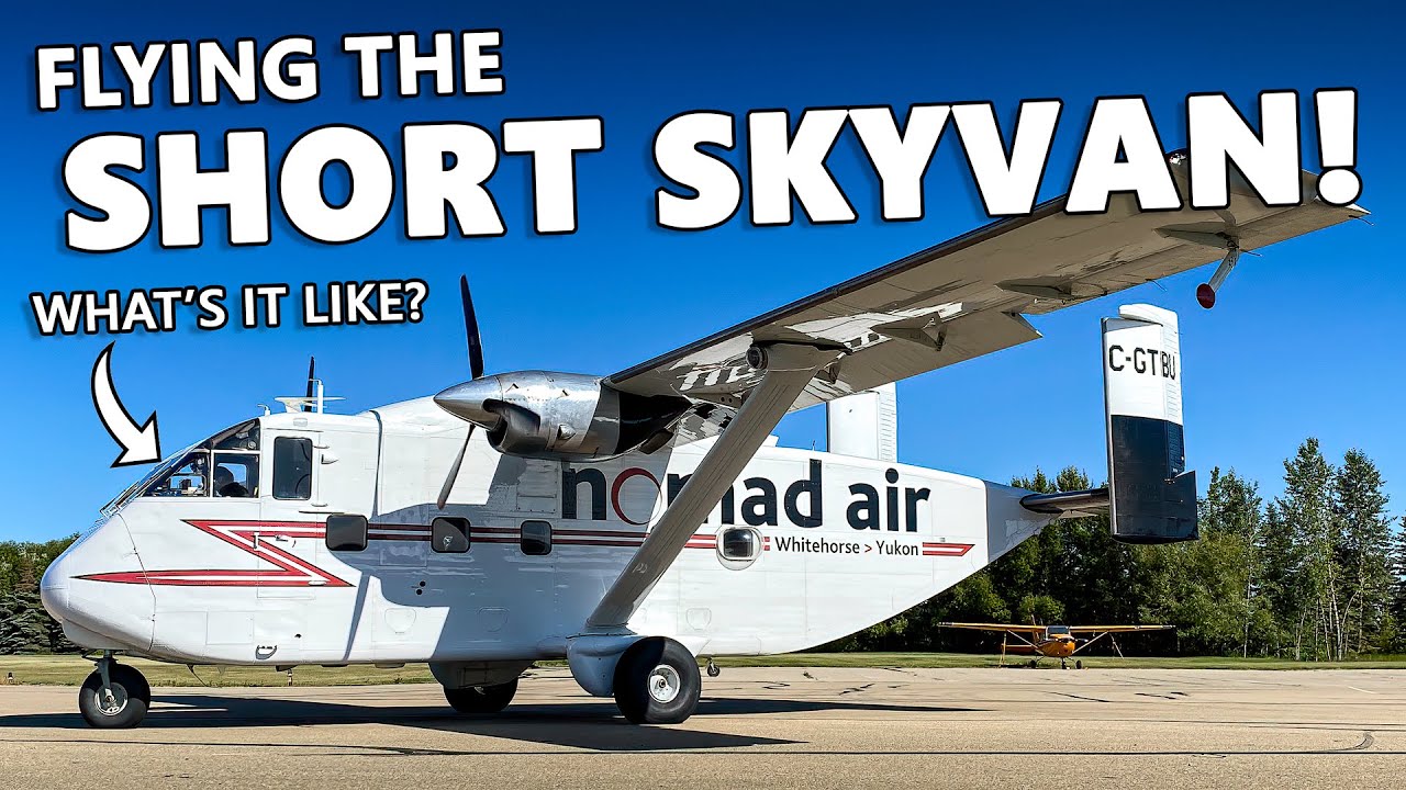 Flying the STRANGEST-LOOKING PLANE EVER? Short Skyvan in Innisfail, Alberta (4K)