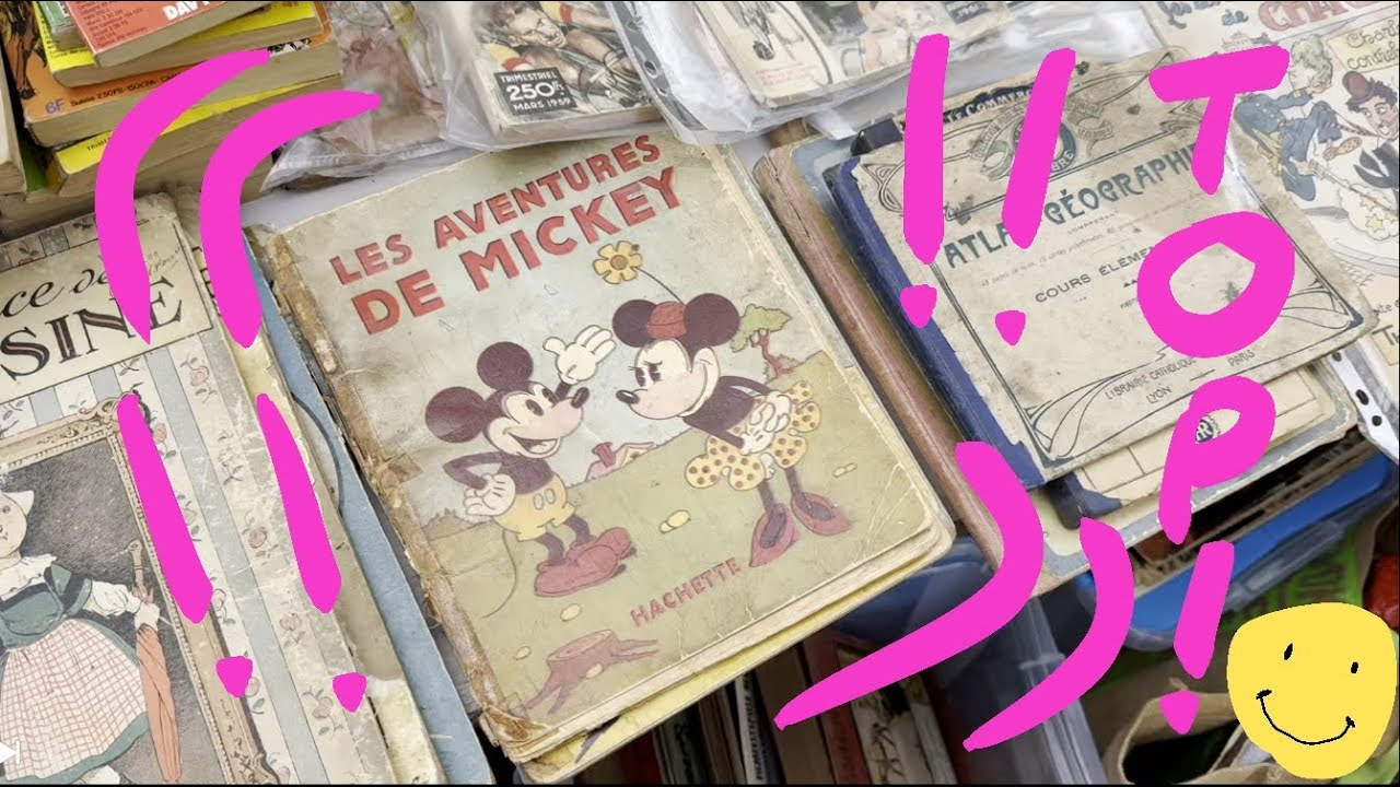 Brocante session 89 brocante rue Saint-Blaise BD affiches et Militaria + Charlotte mensuel