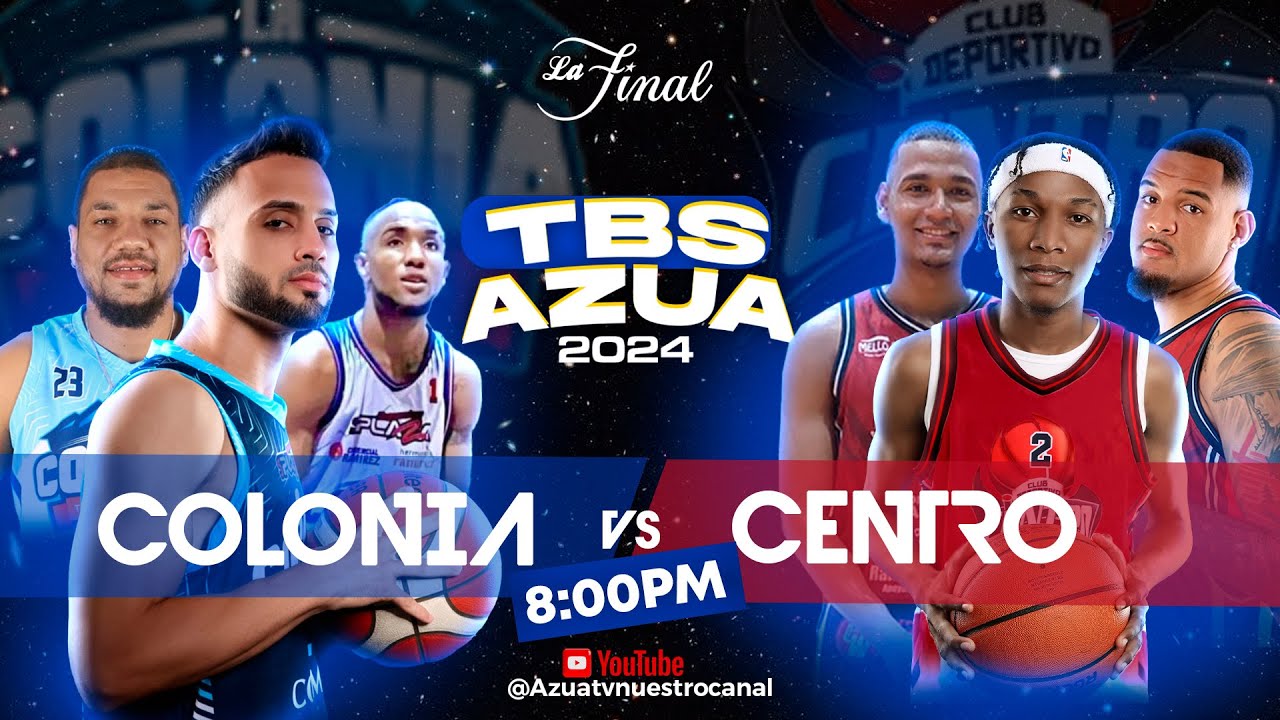 Club Colonia Vs. Club Centro -  Juego 6 | Serie Final TBS Azua 2024 (3-2) 🏀