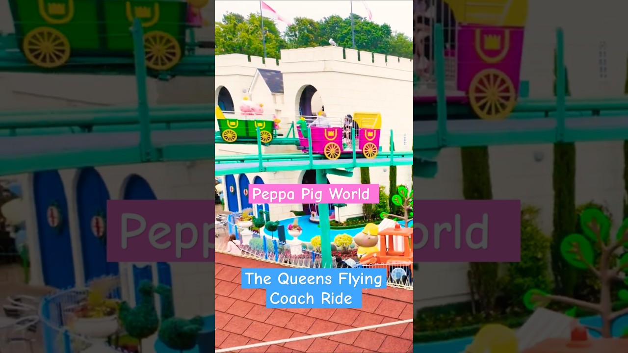 Peppa Pig World | The Queen&rsquo;s Flying Coach Ride | Paultons Park #peppapigthemepark