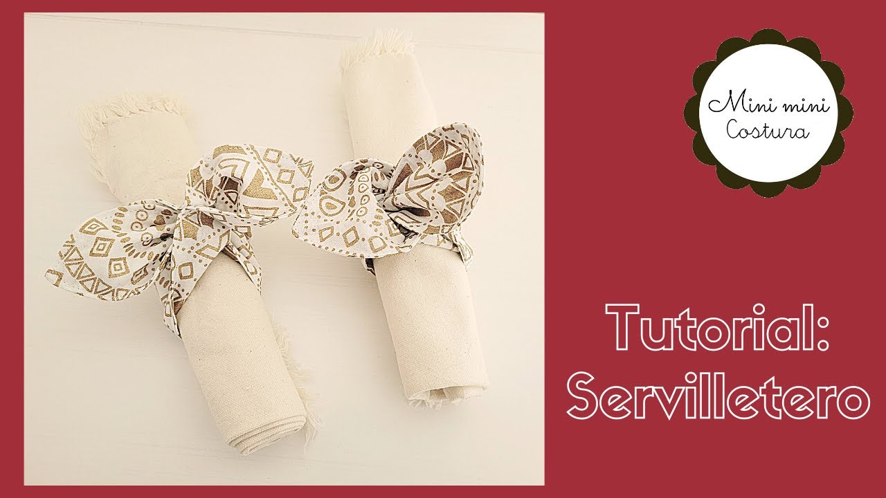 TUTORIAL: SERVILLETERO/TELA/ MUY FÁCIL   #costuraparainiciante/  para #servilletas