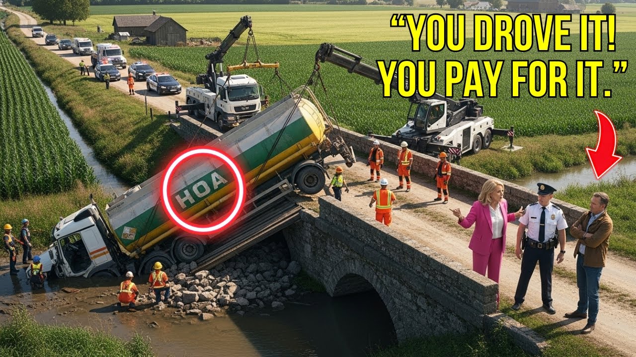 HOA Karen Drove Cement Trucks Across My Little Bridge — The Trap I Set Cost Them Millions