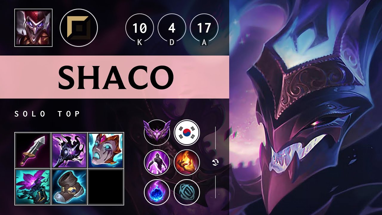 Shaco Top vs Pantheon - KR Master Patch 25.10