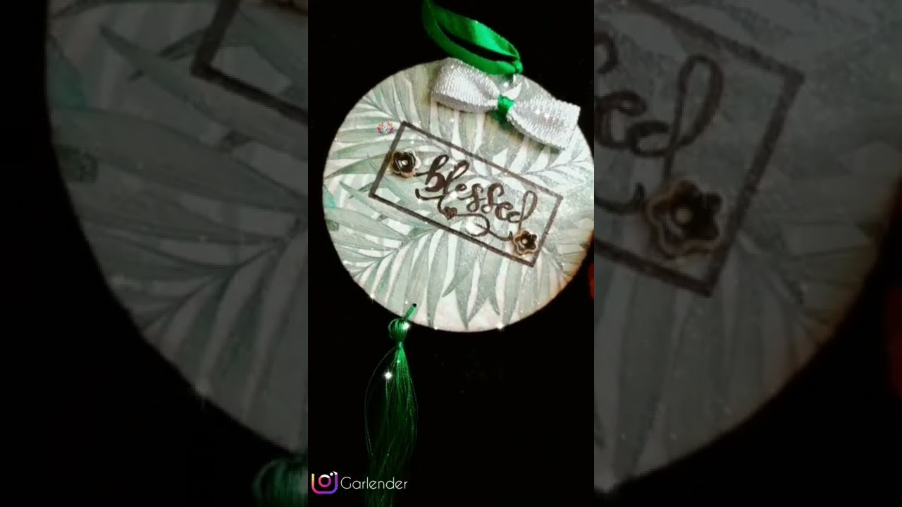 Car Charms with Bible Verse | Decoupage | Blessed |Handmade Tassels| Jeremiah 17:7